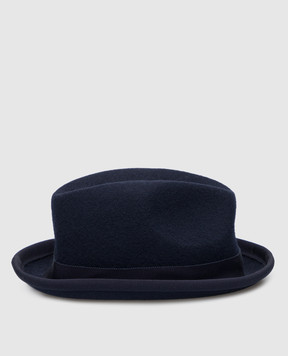 Stefano Ricci Children's blue hat made of wool YVF4352PFELTRO
