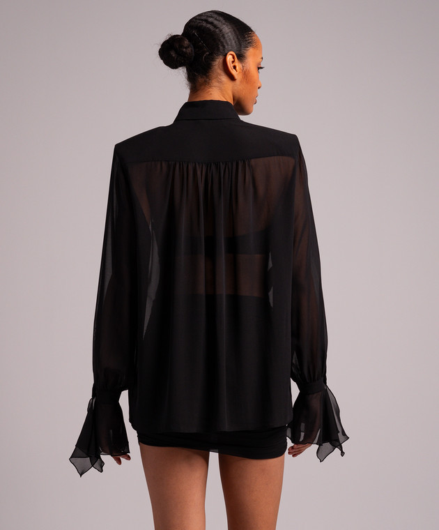 The Andamane - Black silk blouse T150917ATNS038 - shop with