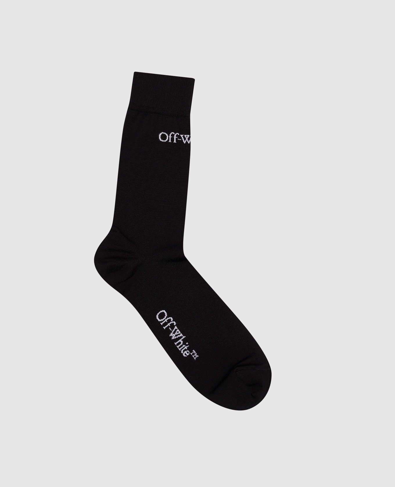 

Black socks with logo Off-White, Черный