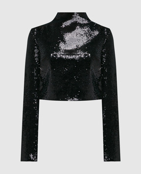 Gauchere Black blouse with sequins P22307470527