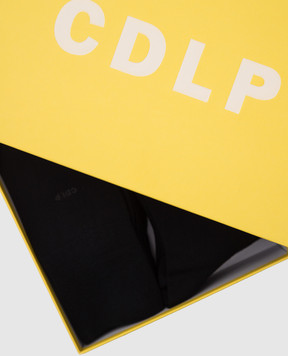 CDLP Set of blue socks with logo pattern MSO006012020