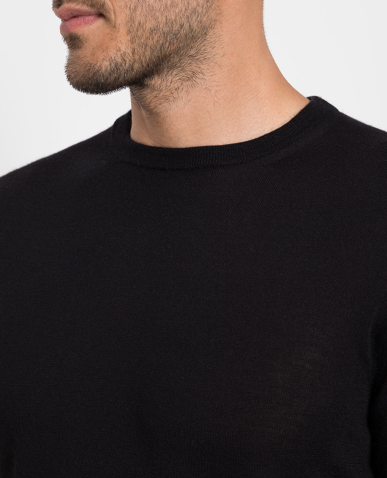 Black wool, silk and cashmere jumper Cashmere&Whiskey 5