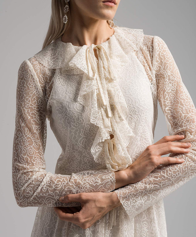 オールインワン・サロペット Philosophy Di Lorenzo Serafini Light Beige Maxi Dress With Philosophy di Lorenzo Serafini - Beige maxi dress with lace