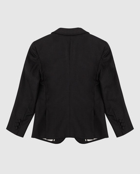 Stefano Ricci Patterned wool and silk jacket for children Y2RF731B00HC4315