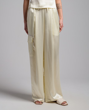 Yves Salomon Yellow pants 24EYP005XXSAVI