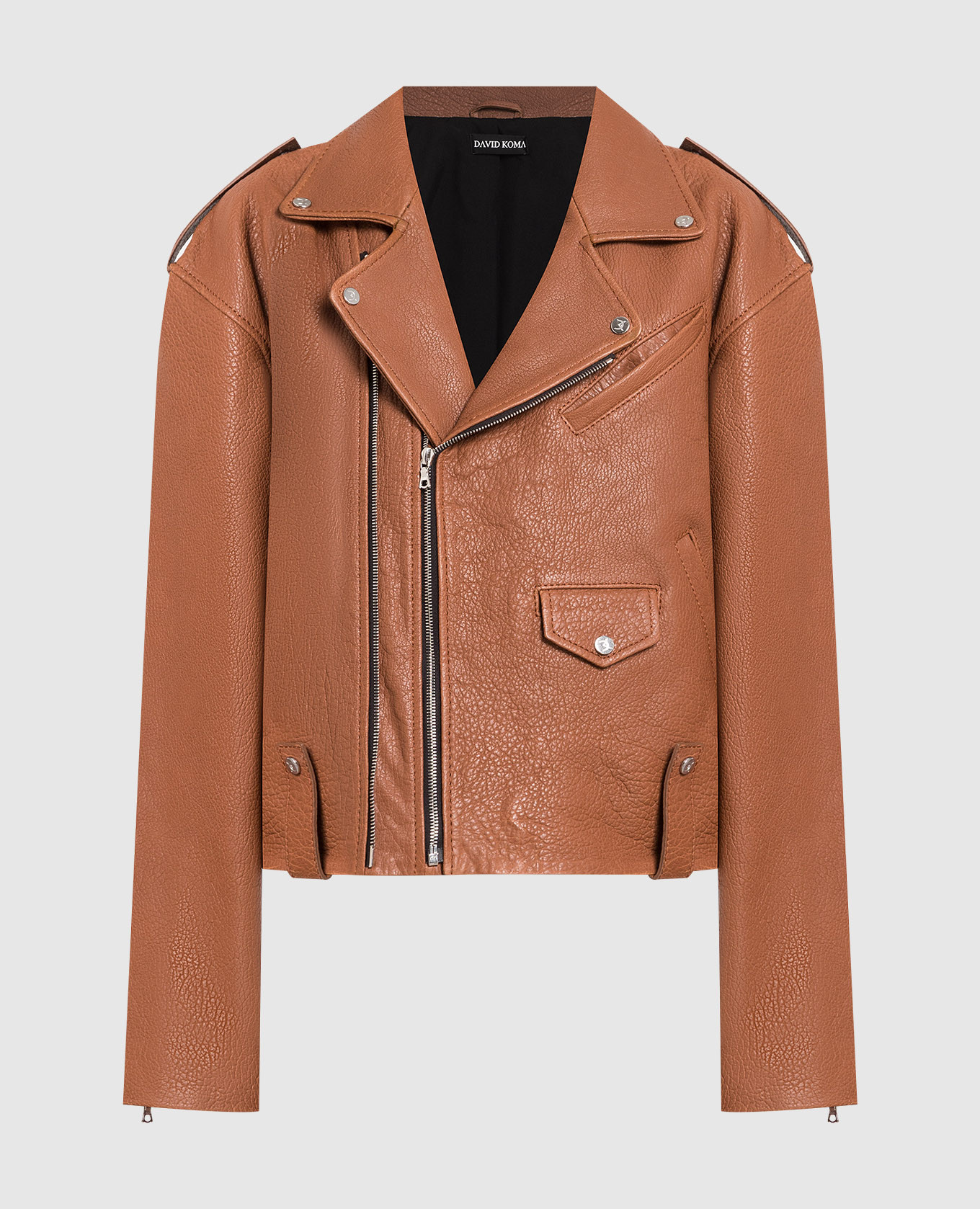 

Brown leather jacket David Koma