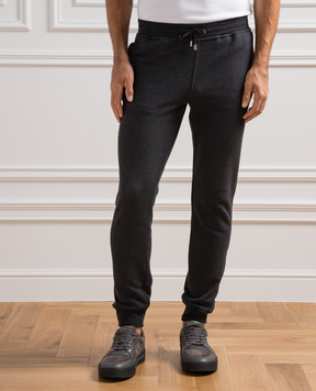 Stefano Ricci Black logo joggers K909036P3PT23405