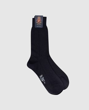 RiminiVeste Navy blue wool socks WN8011EMINENCE