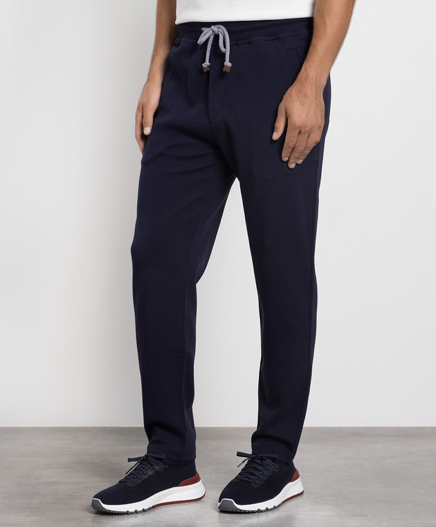 BRUNELLO CUCINELLI ジョガーパンツ Brunello Cucinelli - Blue sports pants M0T353243G - shop