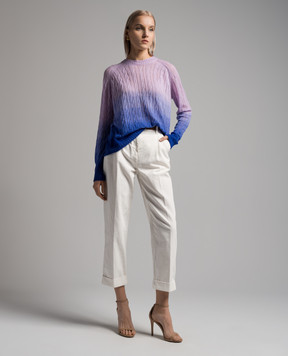 Etro Purple gradient wool jumper WRKE0009AL115