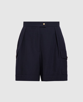 Alexander McQueen Blue cargo shorts 757639QJACF