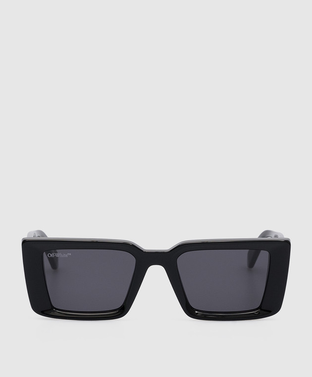 Off-White - Black Savannah sunglasses with logo embossing
