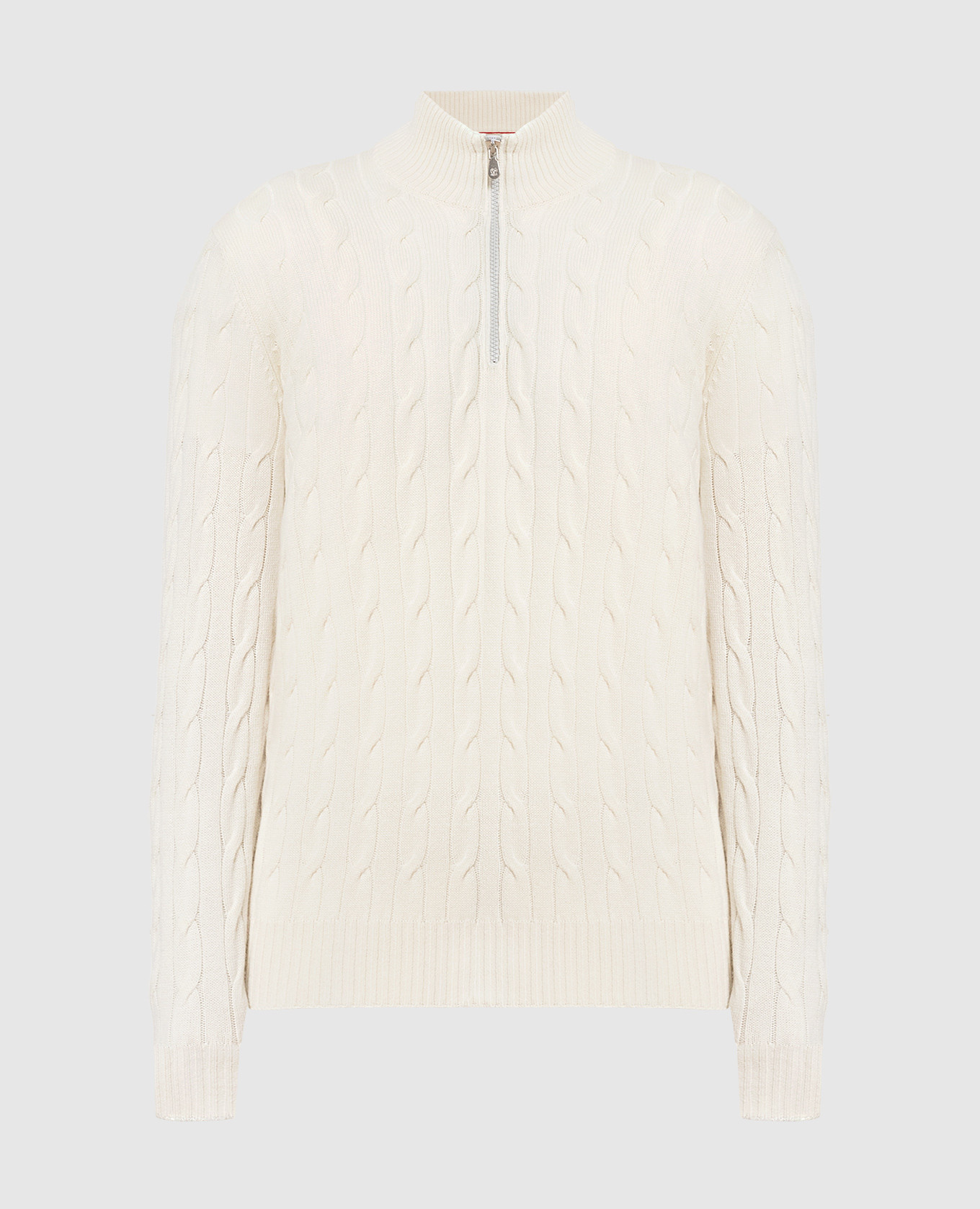 White cashmere sweater brunello cucinelli