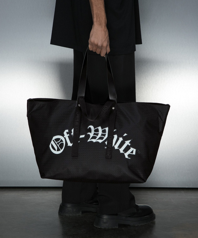 関税送料込【Off-White】day off mesh baseball logo tote bag Buy Off-White Day Off Mesh Baseball Tote Bag 'Black/White