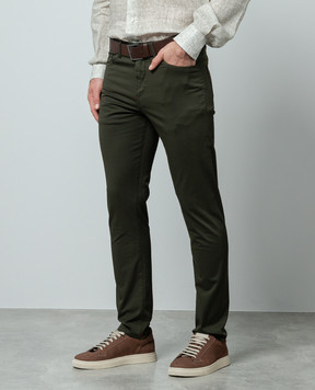 Pantalon Habillé ISAIA Taille 50 (US 34) En Laine 100% - Gris Foncé - Neuf Avec étiquettes
