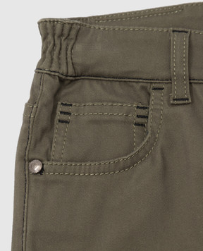 Stefano Ricci Children's olive trousers YFT0400090C5PPT
