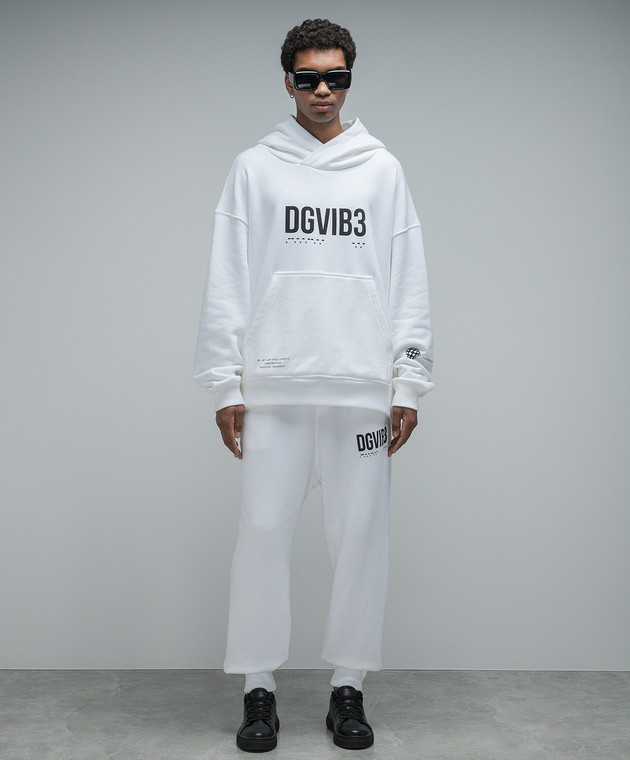 DOLCE&GABBANA / DGVIB3/スウェット/M/コットン/WHT/無地/G9AQVT-G7K3H// Dolce&Gabbana - White hoodie with DGVIB3 print G9AKPTG7K3G - shop
