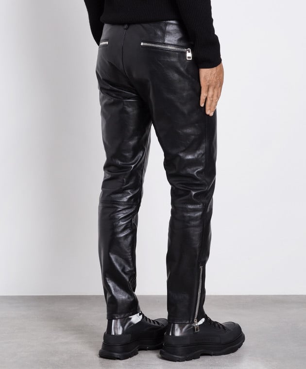 Alexander mcqueen leather fashion pants