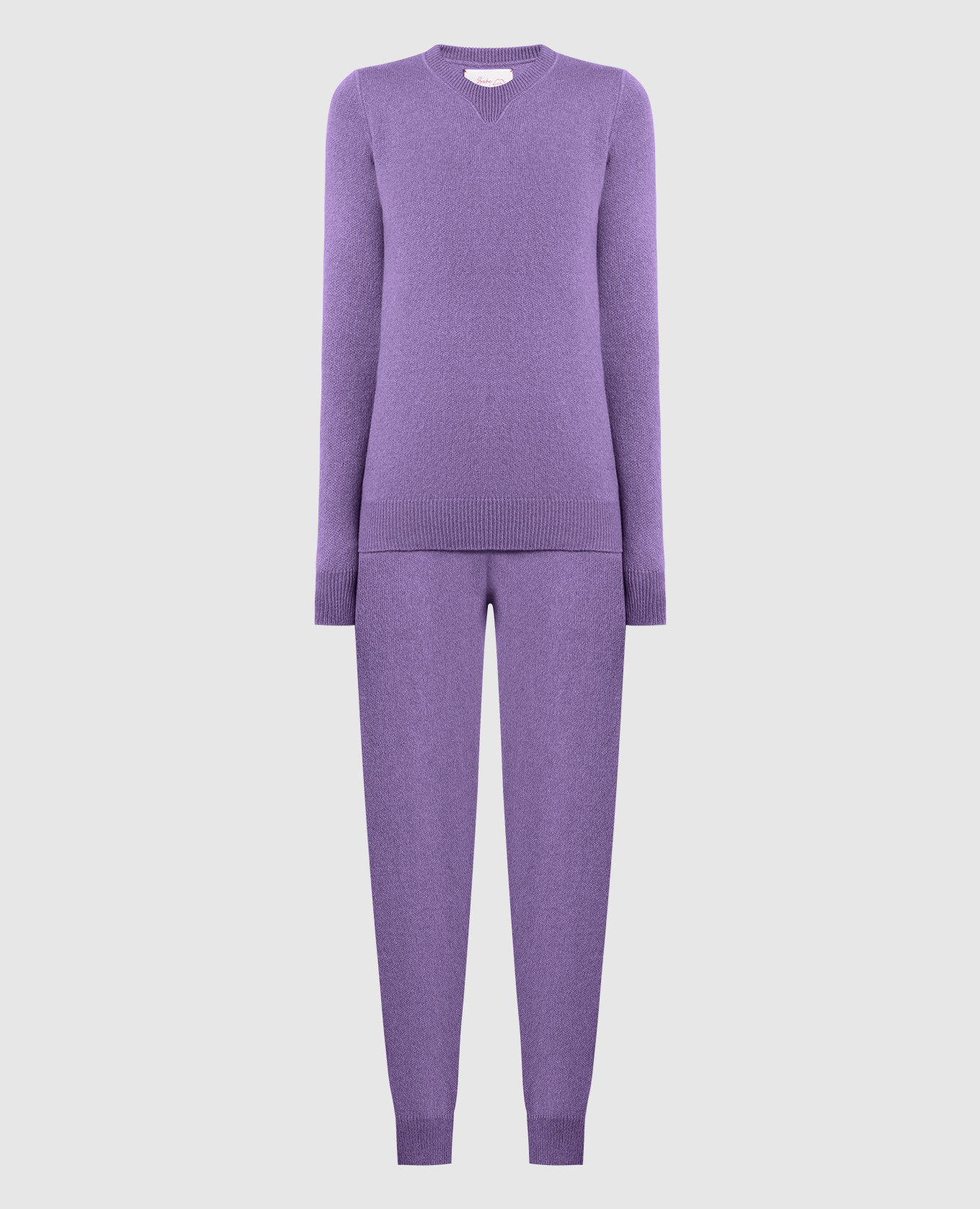 Purple cashmere jumper and joggers suit babe pay pls