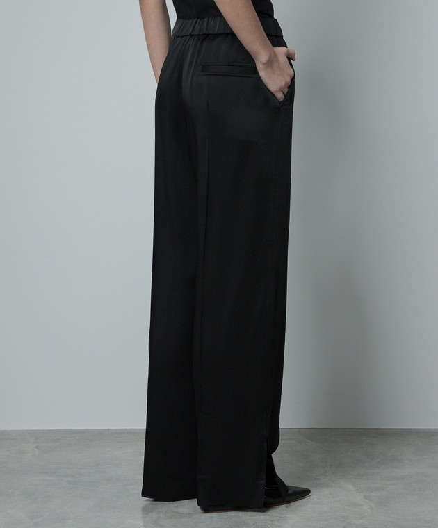 Jil Sander - Black pants with slits J02KA0180J76018 - shop