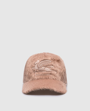 Etro Brown cap with logo emblem embroidery R1D0099244