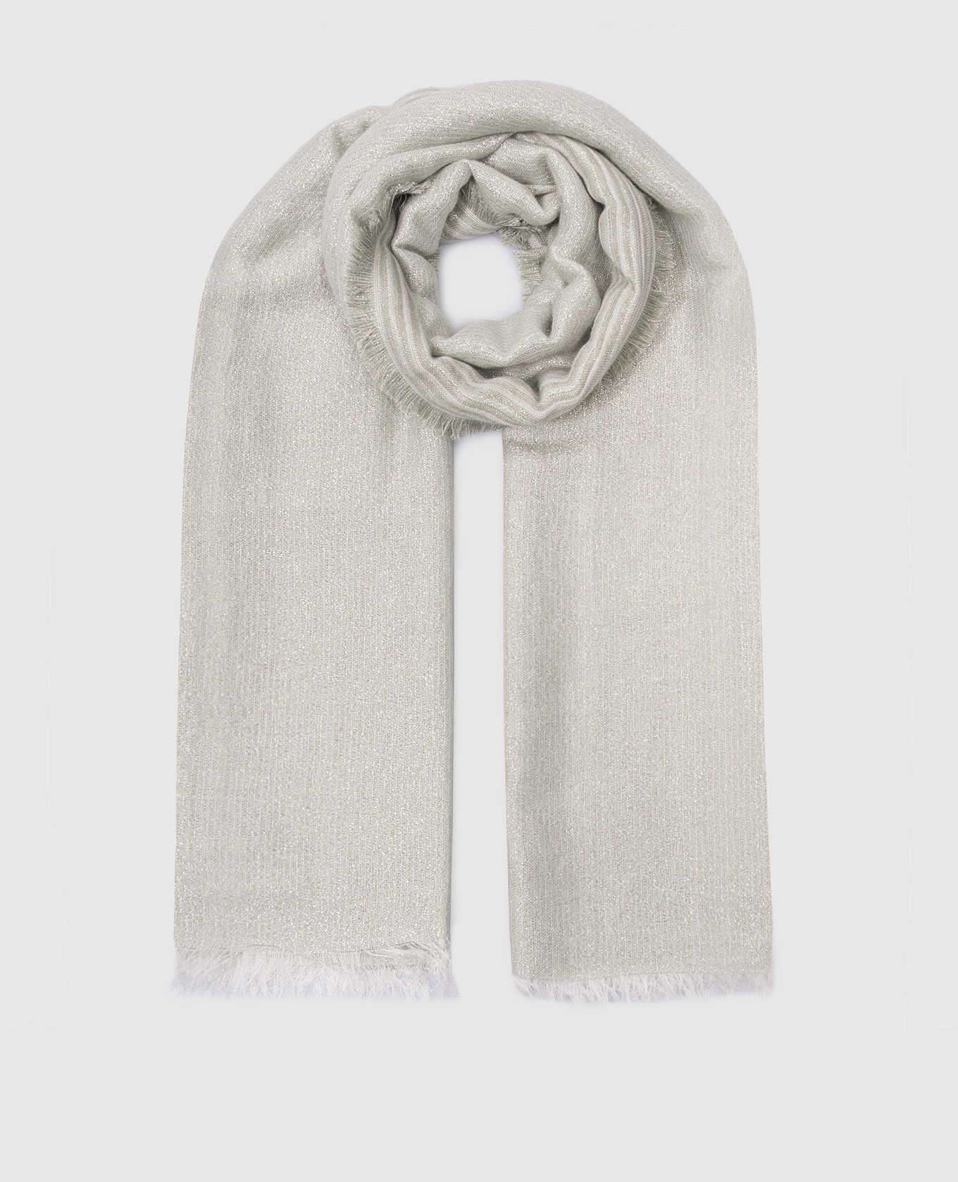 

Green scarf with lurex Peserico