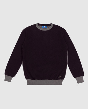 Stefano Ricci Children's purple cashmere jumper KY07017G01Y17412