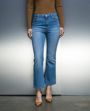 JOSEPH Blue Duke flared jeans with a distressed effect JF008029