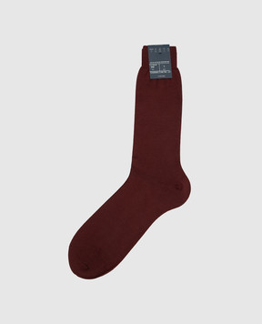Bresciani Burgundy socks MC001UN0006XX