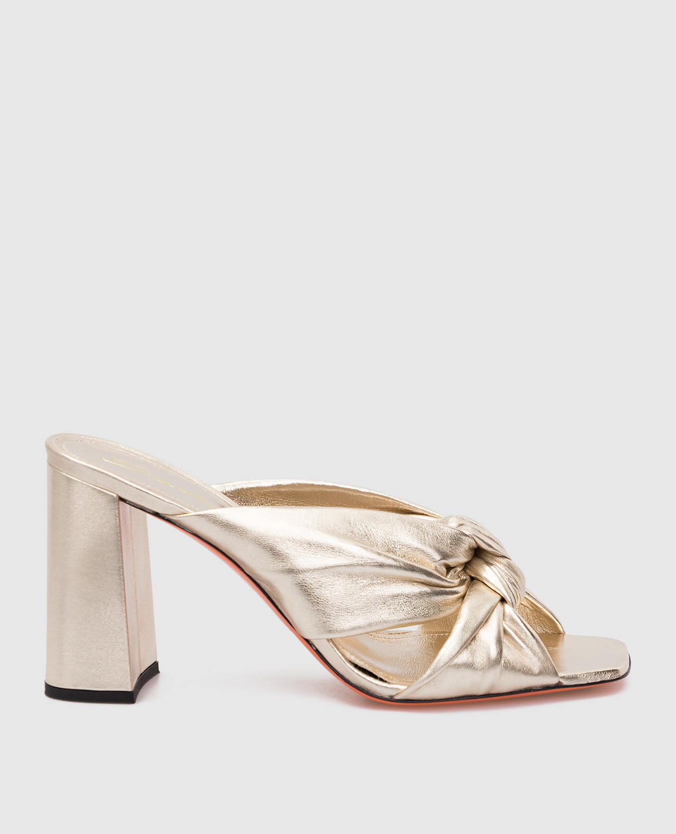 

Gold-tone leather sandals Santoni, Golden