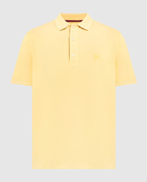 ISAIA Yellow polo shirt with logo MCT171JP003
