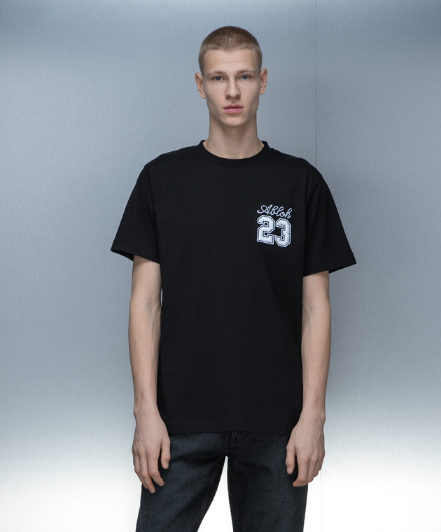 Tシャツ・カットソー Off-White OMAA027S24JER005 23 LOGO SLIM S/S T-shirt BLACK OFF-WHITE OFF-WHITE 23 LOGO SLIM S/S TEE
