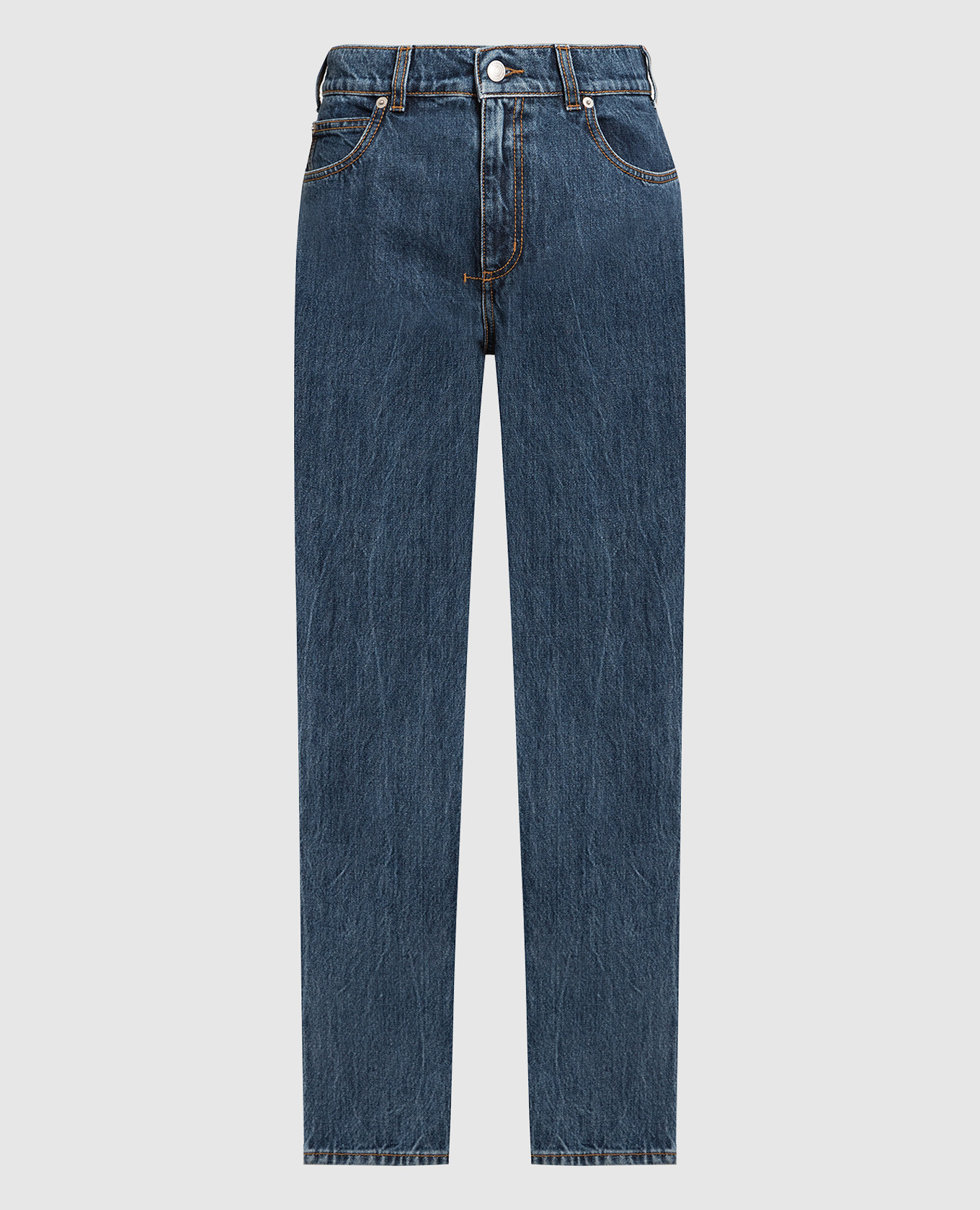 

Blue jeans with logo patch Alexander McQueen