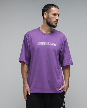 Dolce&Gabbana Purple t-shirt with DGVIB3 print G8PB8TG7K3D