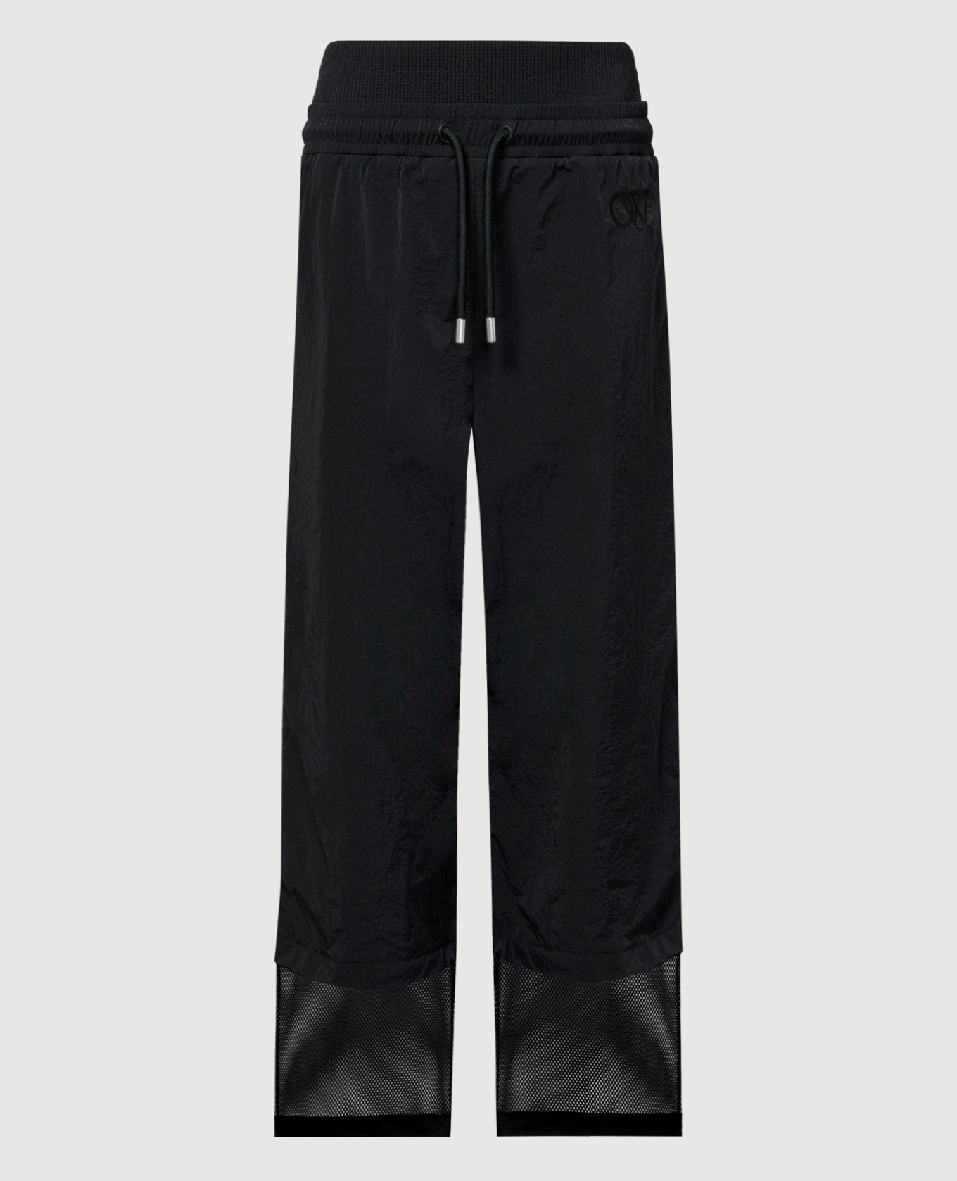 

Black pants with monogram logo embroidery Off-White