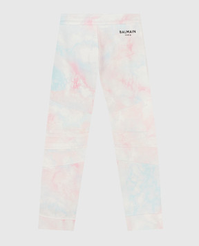 Balmain Children's tie-dye sweatpants 6P6707Z00811216