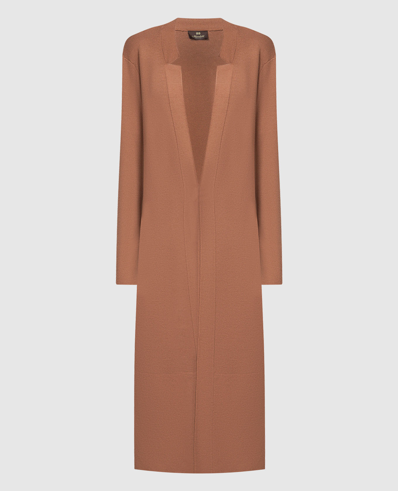 Brown cardigan made of wool