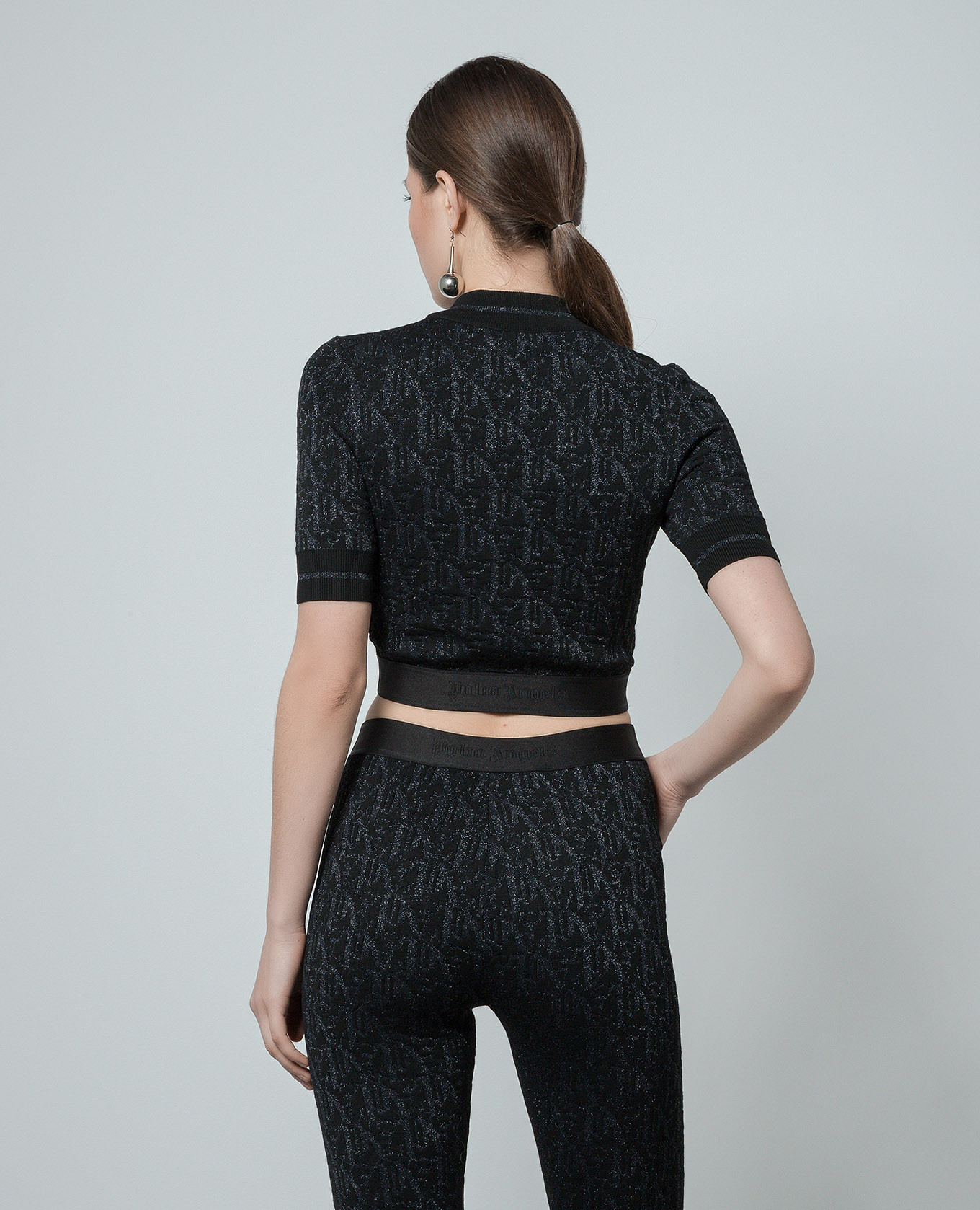 Black logo top with lurex Palm Angels 4