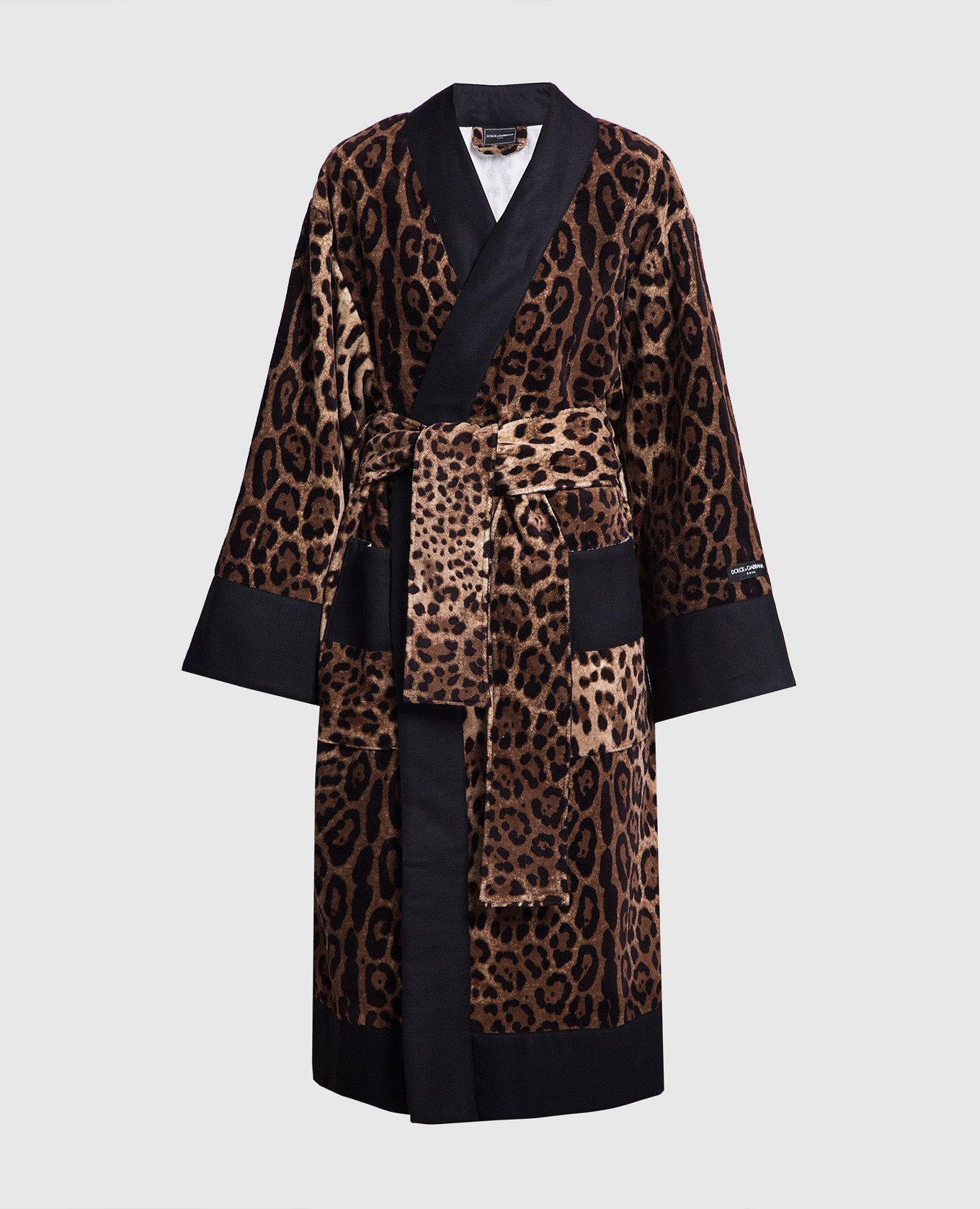 

Brown robe in an animalistic pattern Dolce&Gabbana