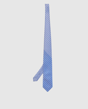 Stefano Ricci Light blue patterned silk tie CCXDD44210