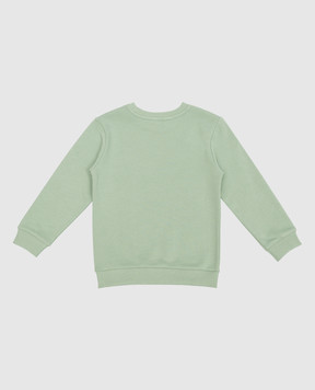 Balmain Children's green sweatshirt with a logo BT4P10Z0001