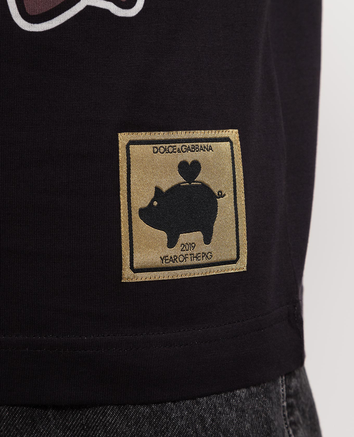 Black t-shirt with a print Dolce&Gabbana 5