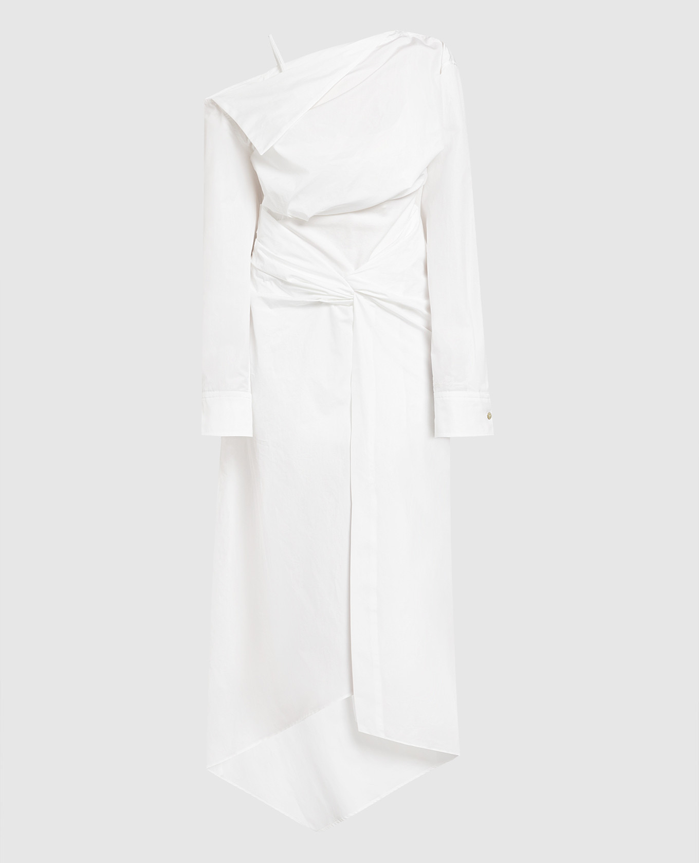 White dress-shirt of asymmetric cut Off-White