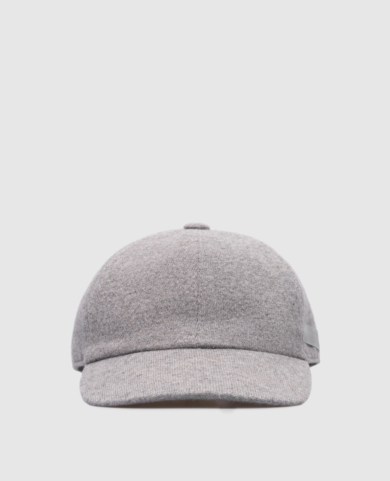 

Gray cashmere cap with logo Borsalino, Grey