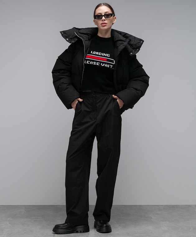 Max Mara Weekend - Janzir black logo pants JANZIR - shop with