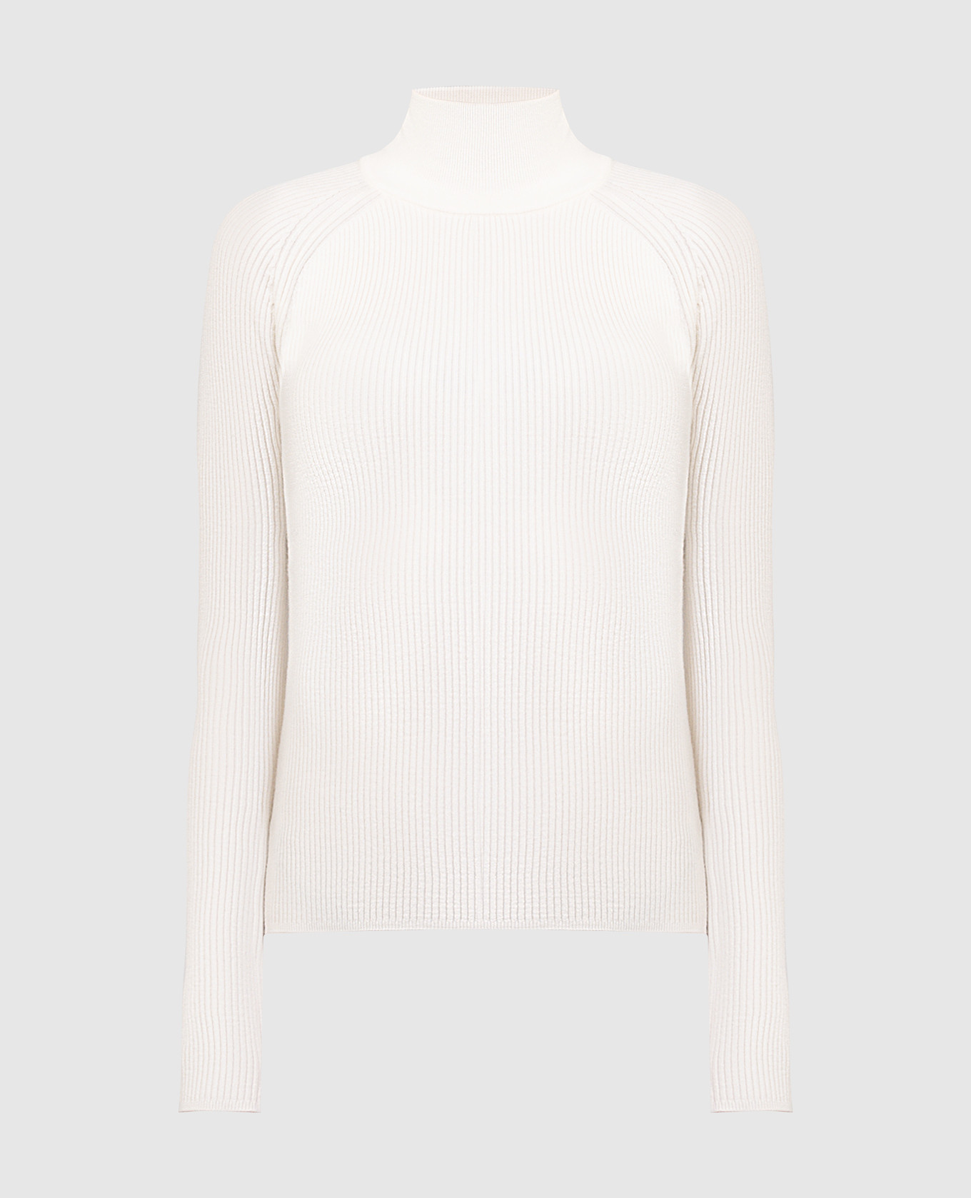 

White ribbed wool Canard golf Max Mara