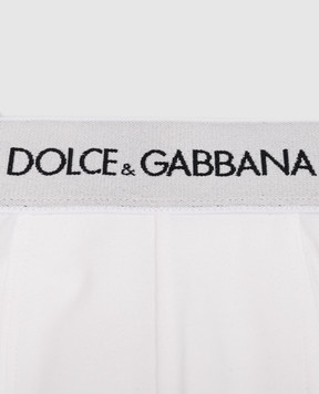 Dolce&Gabbana Children's set of white boxer briefs with logo L4J701G7OCT