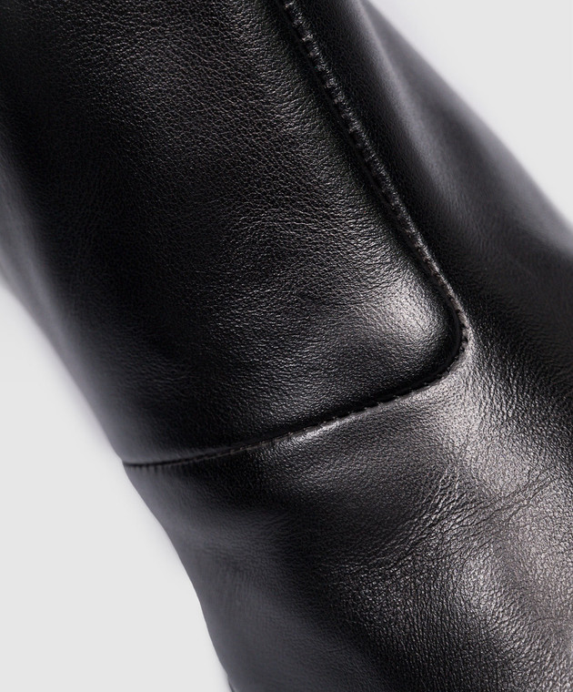 TOTEME｜BOOTS (234-WLGSE123-LE0014 001) Toteme - Black leather ankle boots 234WLGSE123LE0014 - shop