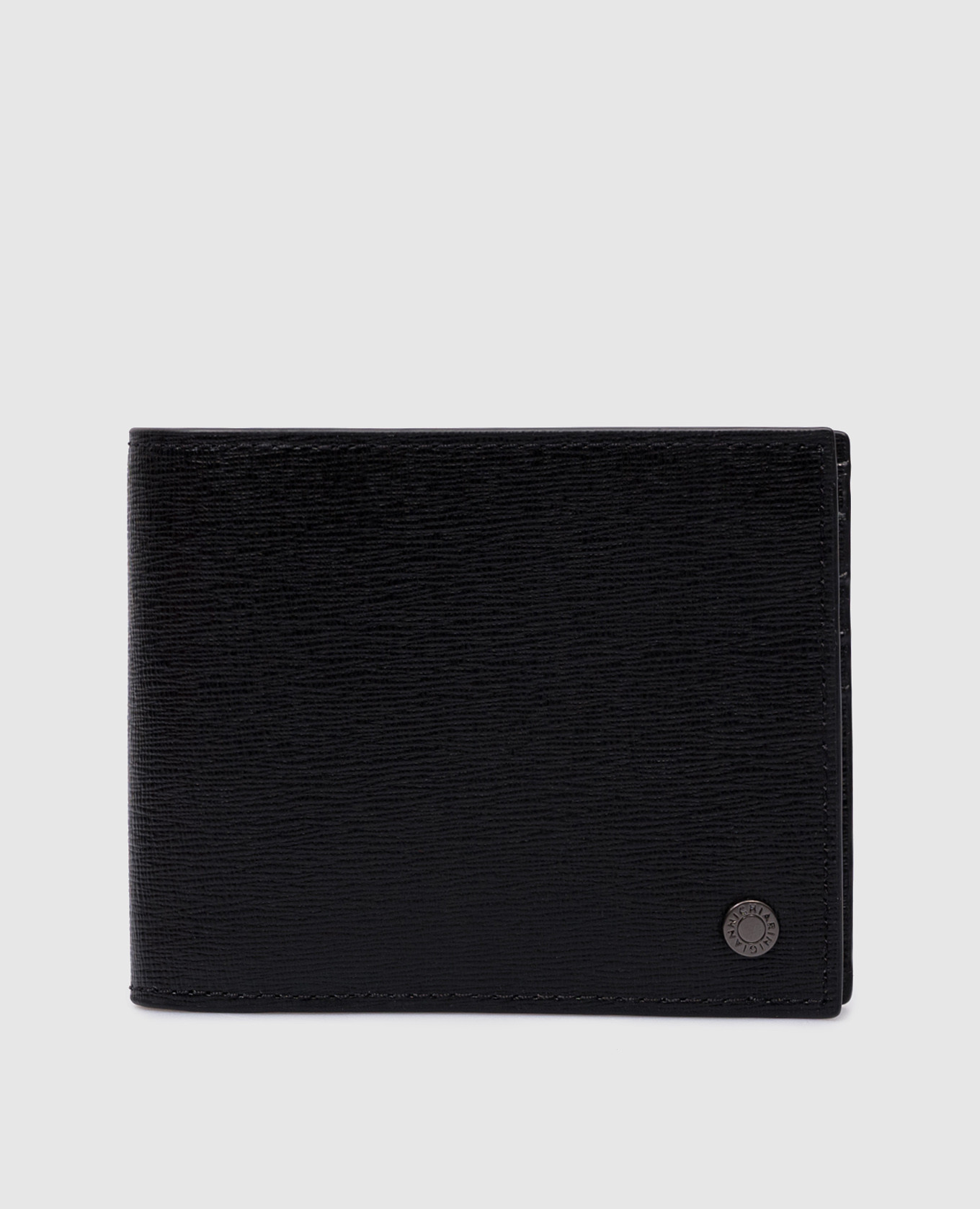 

Black leather purse with logo engraving Gianni Chiarini