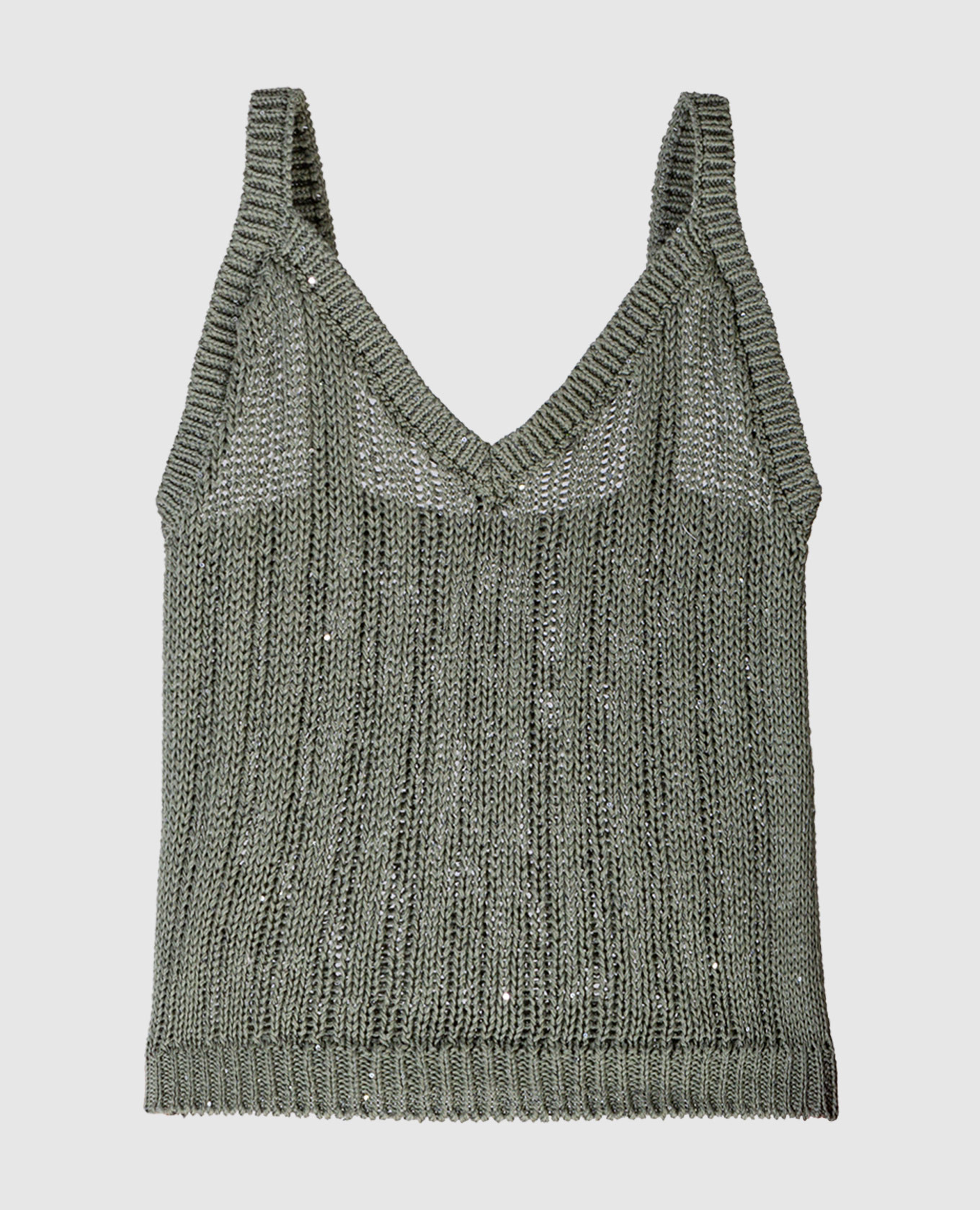 Green top with sequins